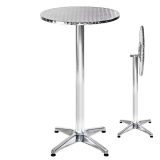 Aluminium Bistrotisch Ø60cm klappbar höhenverstellbar - 6,5 cm