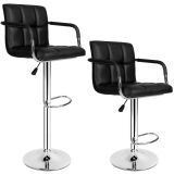 2 Barhocker Harald aus Kunstleder - schwarz