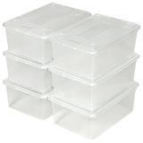 Aufbewahrungsboxen 6er Set - transparent