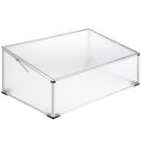 Frühbeet aus Aluminium mit arretierbarem Dach - 102 x 61 x 41 / 31 cm