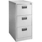 Aktenschrank mit 3 Schubladen 62,4x46x102,8cm - grau