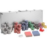Pokerset inkl. Aluminiumkoffer - silber, 500 Teile
