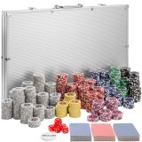 Pokerset inkl. Aluminiumkoffer - silber, 1000 Teile