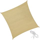 Polyethylen Sonnensegel quadratisch beige - 540 x 540 cm