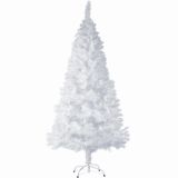 Weihnachtsbaum künstlich mit Metallständer weiß - 180 cm