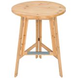 Party Stehtisch aus Massivholz klappbar 79x110cm - braun