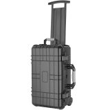 Transportkoffer rollbar mit Teleskopgriff - 34,5 x 23 x 56 cm