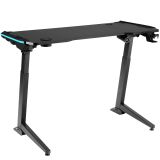 Schreibtisch Hemingway höhenverstellbar 130x 67,2x 72-121cm - schwarz