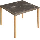 Rattan Tisch Tarent 93,5x93,5x75cm - natur