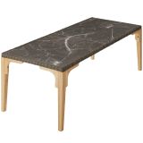 Rattan Tisch Foggia 196x87x76cm - natur