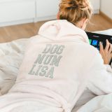 Personalisierbarer Bademantel College-Style, Geschenk Frauen, Geschenk Freundin, Geschenk Schwester, Witzige Geschenke, Kleine Geschenke, Geschenk, Geschenkidee