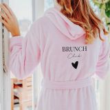 Personalisierbarer Bademantel mit Symbol und Text, Geschenk Frauen, Geschenk Freundin, Geschenk Schwester, Geschenk Mama, Witzige Geschenke, Romantische Geschenke, Hochzeitsgeschenk, Kleine Geschenke, Geschenk, Geschenkidee