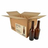 Bierflasche Longneck 50 cl, braun, 26 mm, Karton 12 St.