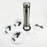 Tap Font Kit 3 taps - gebürstetes Edelstahl