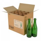 Geuze/Sektflasche 37,5 cl, grün, 29 mm KK, Karton 12 St.