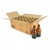 Bierflasche Steinie 33 cl, braun, 26 mm, Karton 24 St.
