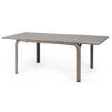 Nardi Alloro 140 Extensible Outdoor Tisch - tortora - Länge: 140/210 cm, Höhe: 73 cm, Tiefe: 100 cm