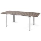 Nardi Alloro 140 Extensible Outdoor Tisch - tortora/bianco - Länge: 140/210 cm, Höhe: 73 cm, Tiefe: 100 cm