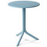 Nardi Step Outdoor Beistelltisch - celeste - Länge: 60,5 cm, Höhe: 76,5 /40 cm , Tiefe: 60,5 cm