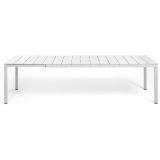 Nardi Rio Alu 210 Ext. Outdoor Tisch - bianco - Länge: 210/280 cm, Höhe: 75 cm, Tiefe: 100 cm