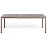 Nardi Rio Alu 140 Ext. Outdoor Tisch - tortora - Länge: 140/210, Höhe: 75 cm, Tiefe: 85 cm