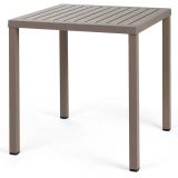 Nardi Cube 70 Outdoor Tisch - tortora - Länge: 70 cm, Höhe: 75,5 cm, Tiefe: 70 cm