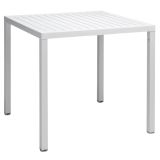 Nardi Cube 80 Outdoor Tisch - bianco - Länge: 80 cm, Höhe: 75,5 cm, Tiefe: 80 cm