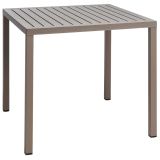 Nardi Cube 80 Outdoor Tisch - tortora - Länge: 80 cm, Höhe: 75,5 cm, Tiefe: 80 cm