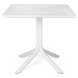 Nardi Clip80 Outdoor Tisch - bianco - Länge: 80 cm, Höhe: 75 cm, Tiefe: 80 cm