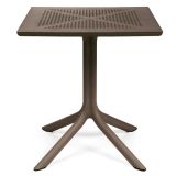 Nardi Clip70 Outdoor Tisch - tabacco - Länge: 70 cm, Höhe: 75 cm, Tiefe: 70 cm