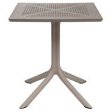 Nardi Clip70 Outdoor Tisch - tortora - Länge: 70 cm, Höhe: 75 cm, Tiefe: 70 cm