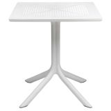 Nardi Clip70 Outdoor Tisch - bianco - Länge: 70 cm, Höhe: 75 cm, Tiefe: 70 cm