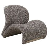 House Nordic Sofia Sessel - dunkelbraun mix - 77x82x73 cm