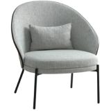 House Nordic Canelas Sessel - hellgrau/dunkelbraun - 71,8x77,4x81,8 cm