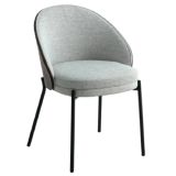 2er Spar-Set | House Nordic Canelas Stuhl - hellgrau/dunkelbraun: 53,2x54,2x75 cm