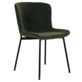 2er Spar-Set | House Nordic Maceda Stuhl - dunkelgrün: 59x48x83 cm