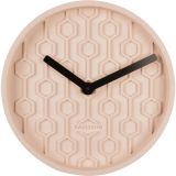 Karlsson Honeycomb Wanduhr - pink - Ø 31 cm - Tiefe: 5 cm