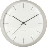 Karlsson Nirvana Globe Wanduhr - warm grey - Ø 40 cm - Tiefe: 12 cm