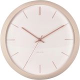 Karlsson Nirvana Globe Wanduhr - sand brown - Ø 40 cm - Tiefe: 12 cm