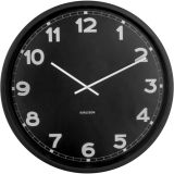 Karlsson New Classic Wanduhr - black - Ø 60 cm - Tiefe: 5 cm