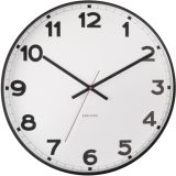 Karlsson New Classic Wanduhr - white - Ø 40,5 cm - Tiefe: 4,5 cm