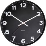 Karlsson New Classic Wanduhr XS - black - Ø 40,5 cm - Tiefe: 4,5 cm