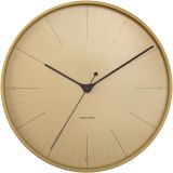 Karlsson Index Wanduhr - mustard yellow - Ø 40 cm - Tiefe: 4,5 cm