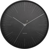 Karlsson Index Wanduhr - black - Ø 40 cm - Tiefe: 4,5 cm
