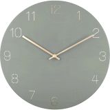 Karlsson Charm Engraved Numbers Wanduhr - jungle green - Ø 40 cm - Tiefe: 3,5 cm