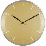 Karlsson Leaf Wanduhr - mustard yellow - Ø 40 cm - Tiefe: 4 cm