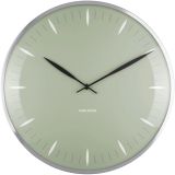 Karlsson Leaf Wanduhr - jungle green - Ø 40 cm - Tiefe: 4 cm