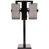 Karlsson Flip Clock No Case Mini Uhr - warm grey/black - 20,5 x 35 x 10 cm
