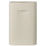 House Nordic Grooves Vase - grey - 6,5 x 16,5 x 26 cm