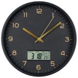 House Nordic Amiens Wanduhr - black - 4 x 25 x 25 cm